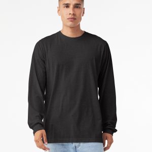 Unisex heather CVC long sleeve t-shirt