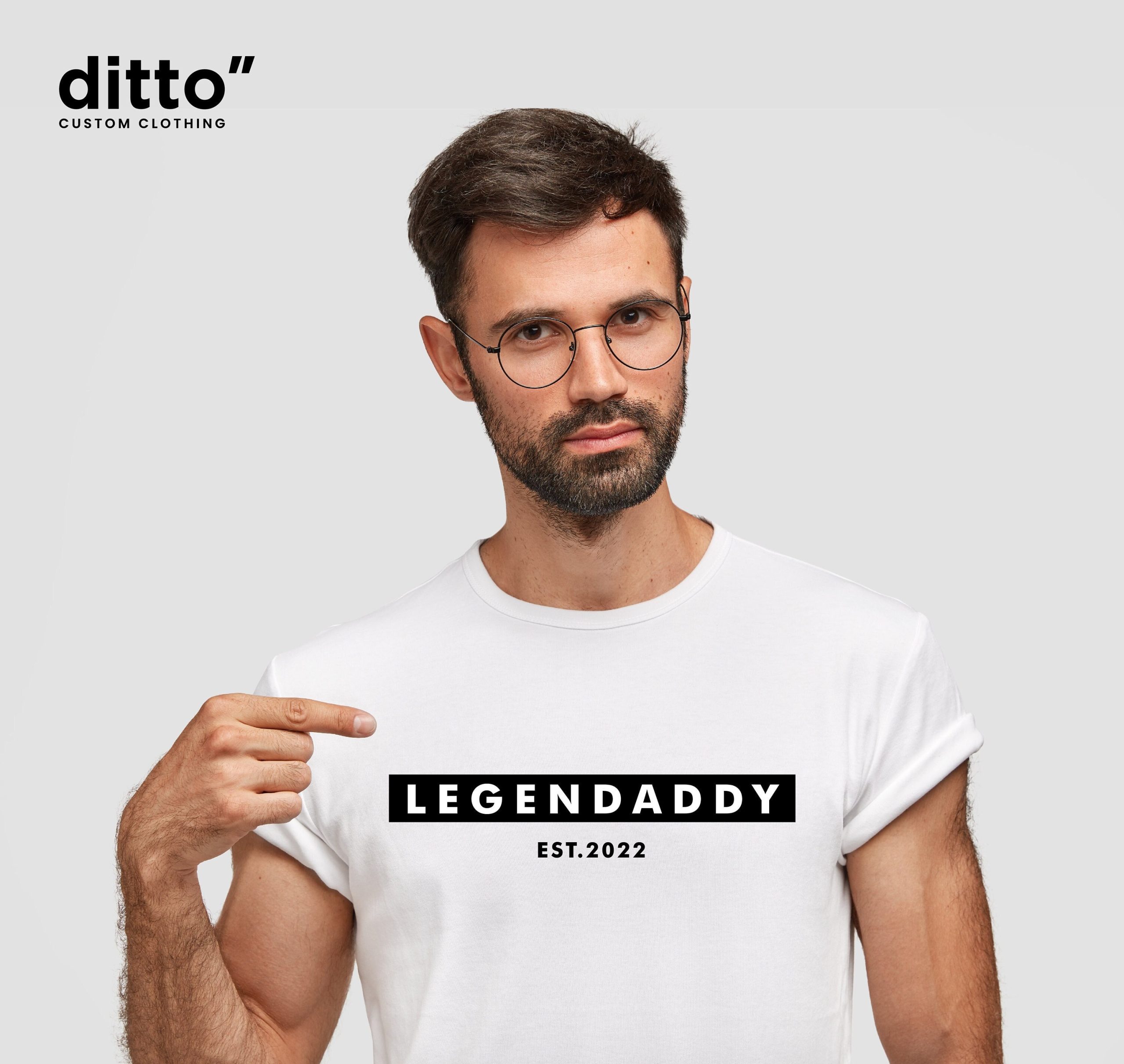 Legendaddy T-shirt Father's Day New Dad T-Shirt Adults Unisex Gift Tee Top for him, Dad, Best Dad unique personalised gift for father