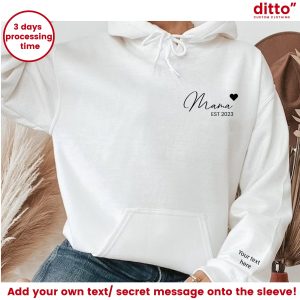 New Mum Gifts, Mama Hoodie, Sweatshirt, Cute Mum Hoodie, Personalised Gift For Mum, New Mama, Mummy To Be Mother's Day Valentines Gift