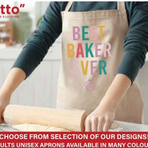 Best Baker Ever Mum Apron Various Designs Mother's Day For Mum Top Gift New Mum Unisex Novelty Baking Home Cooking Ditto Custom Clothing